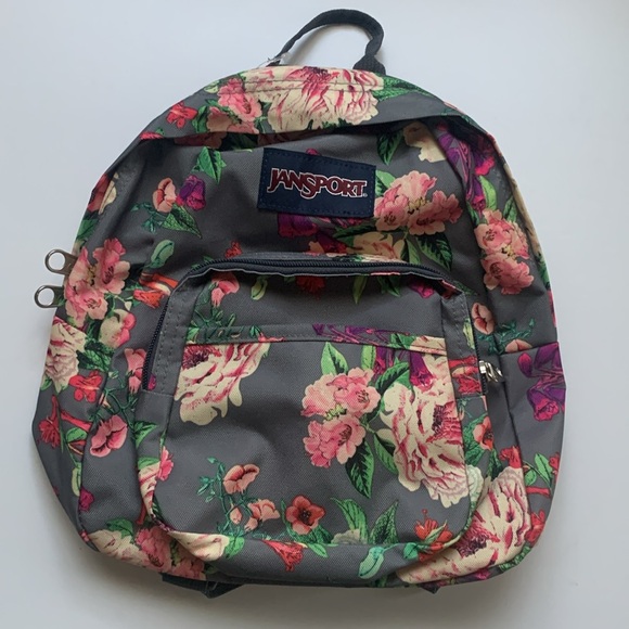 Jansport Girls Floral Print Backpack - Picture 1 of 16